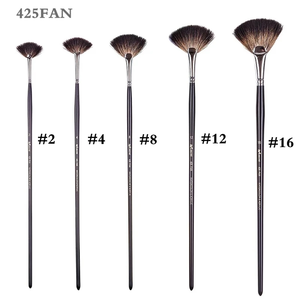 Gouache Paint Set - ArtSecret 1-5 PCS Watercolor Fan Brush