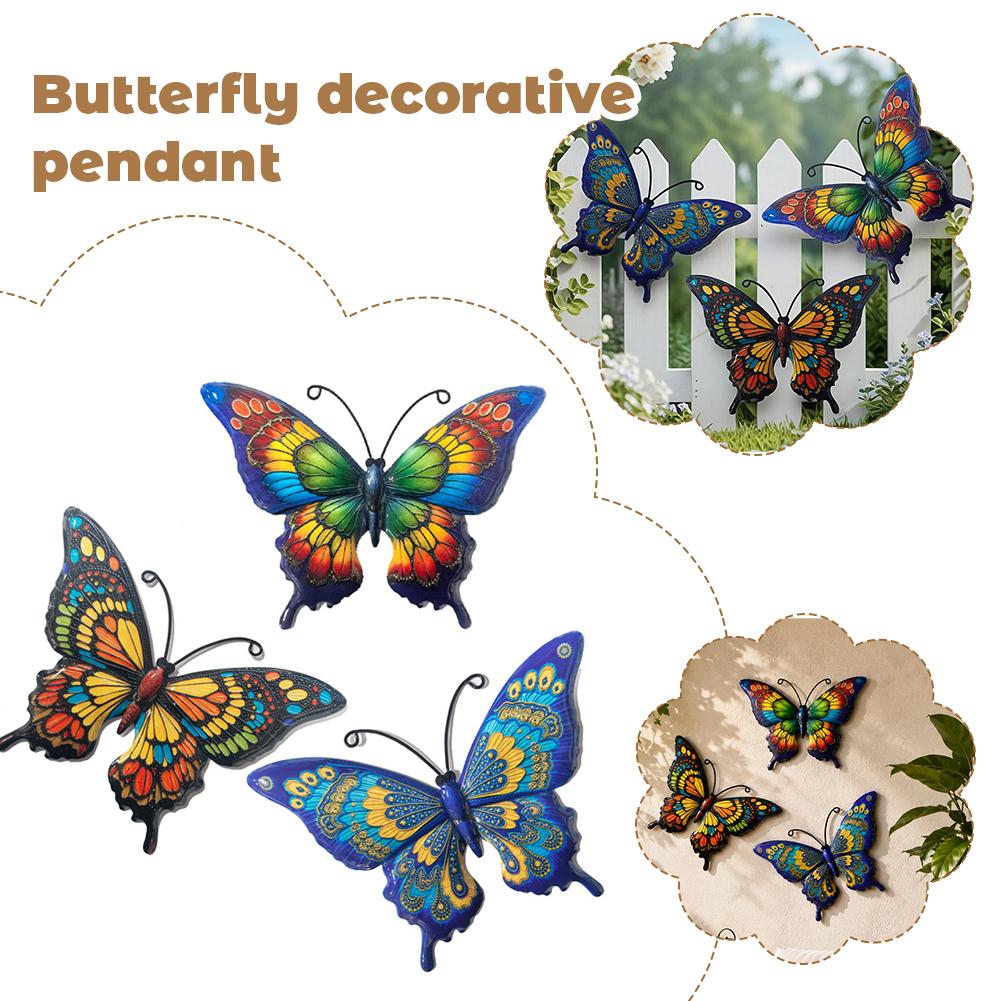 Art And Craft Exclusives - Outdoor Garden Exclusive Metal Butterfly Wall