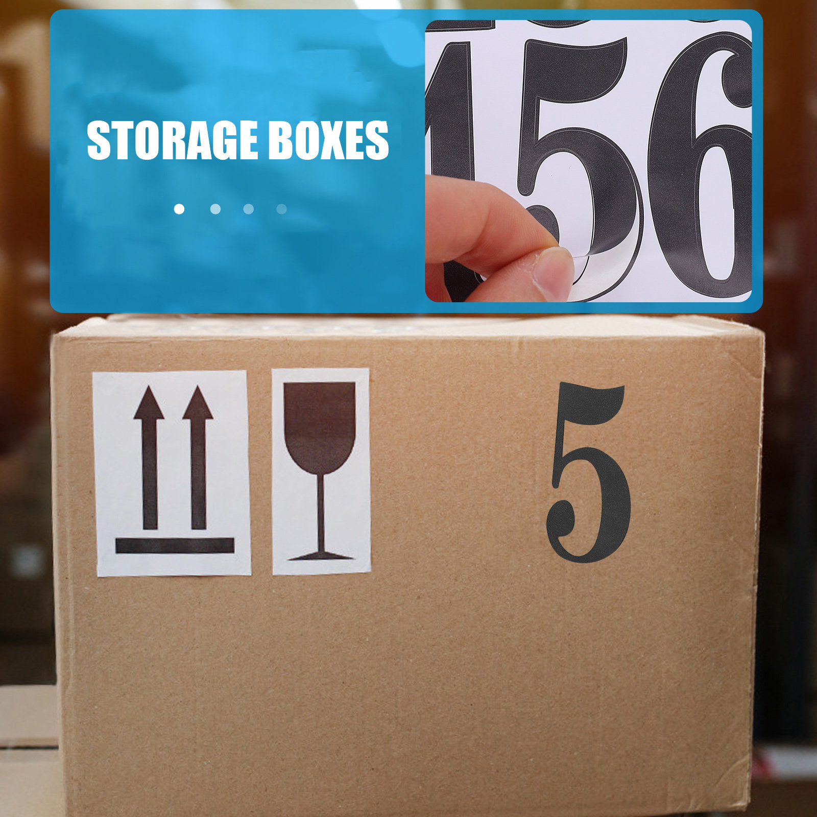 Art And Craft Numbers - 5Sheets Safe Premium Waterproof Oil-Proof Number