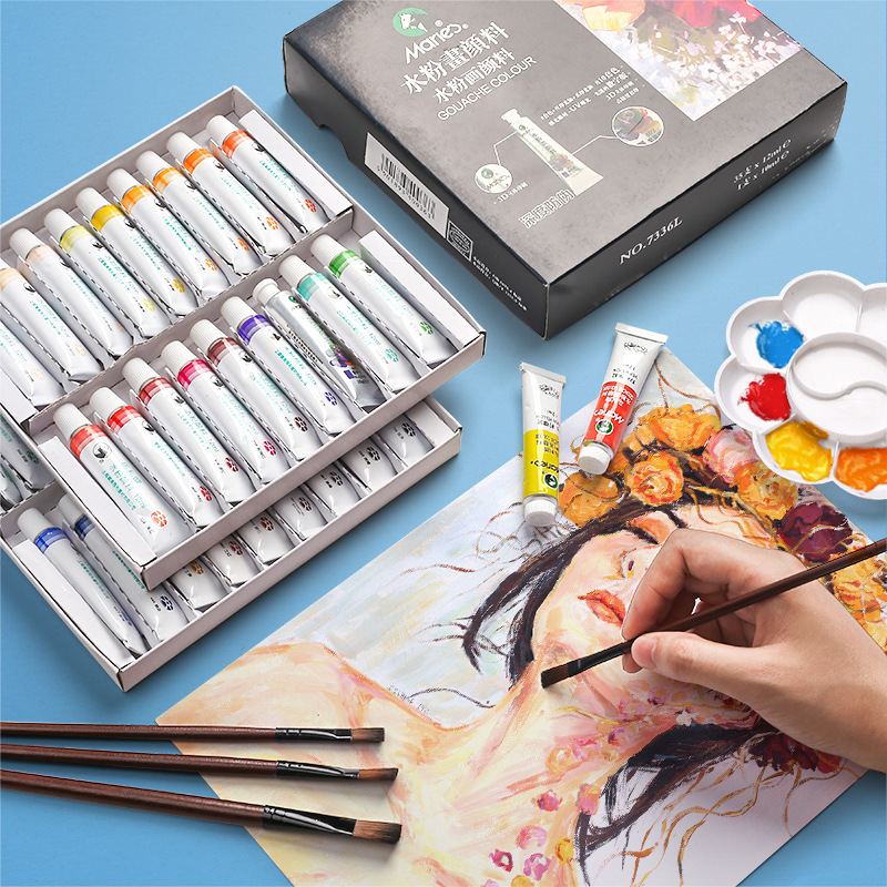 Gouache Paint Set - Maries Gouache Paint Set 24 Color