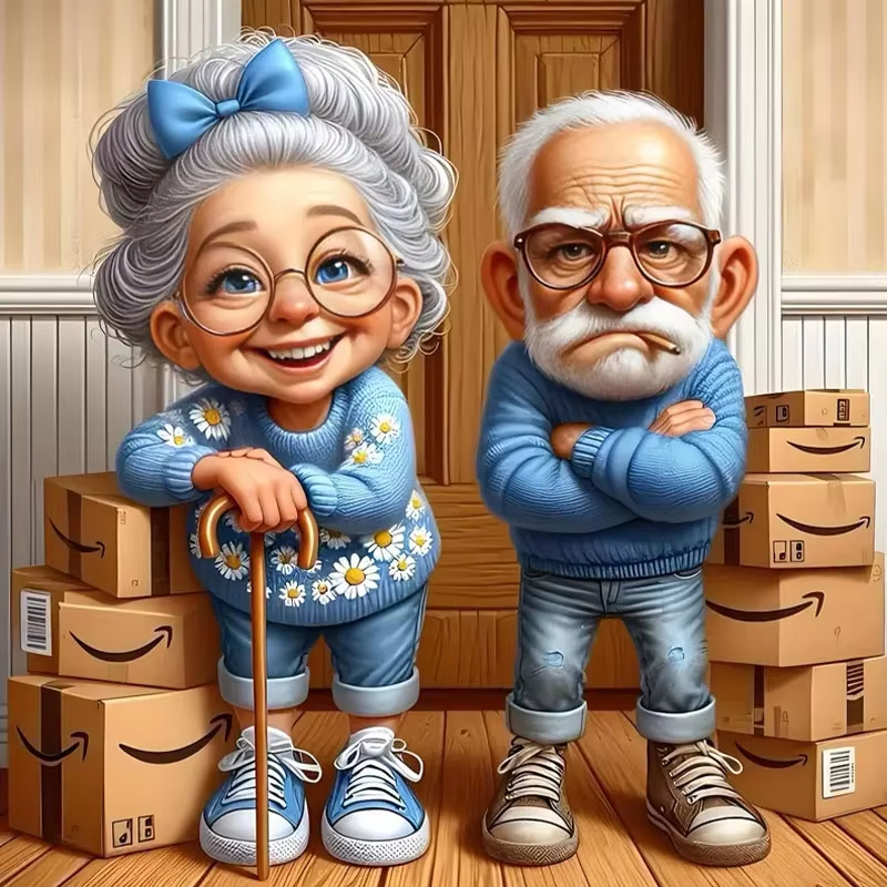 Art And Craft Numbers - Oil Painting By Numbers Kind Grandpa
