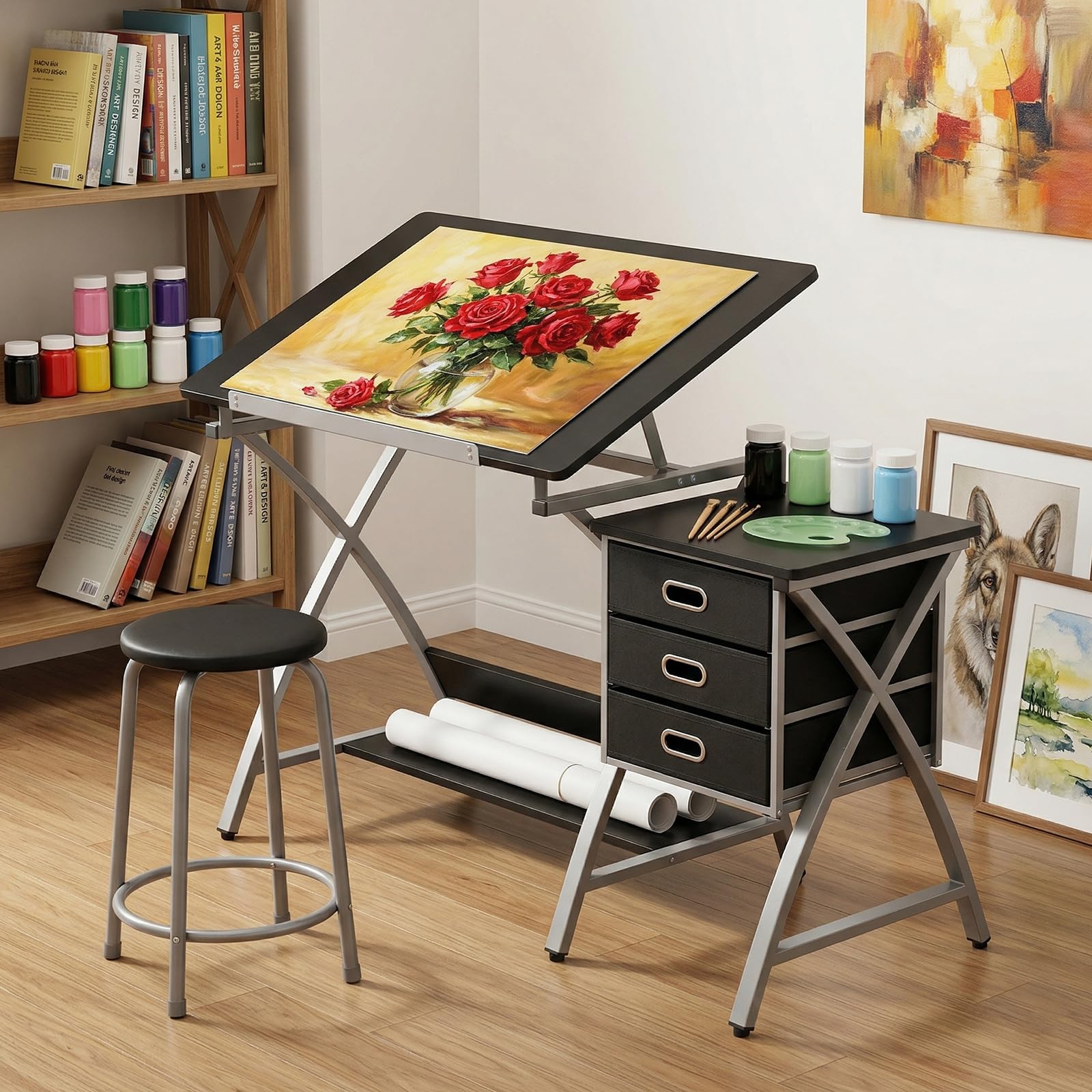 Art & Craft Paper Ideas For Kids - Tabletop Adjustable Drafting Table, Drawing Table