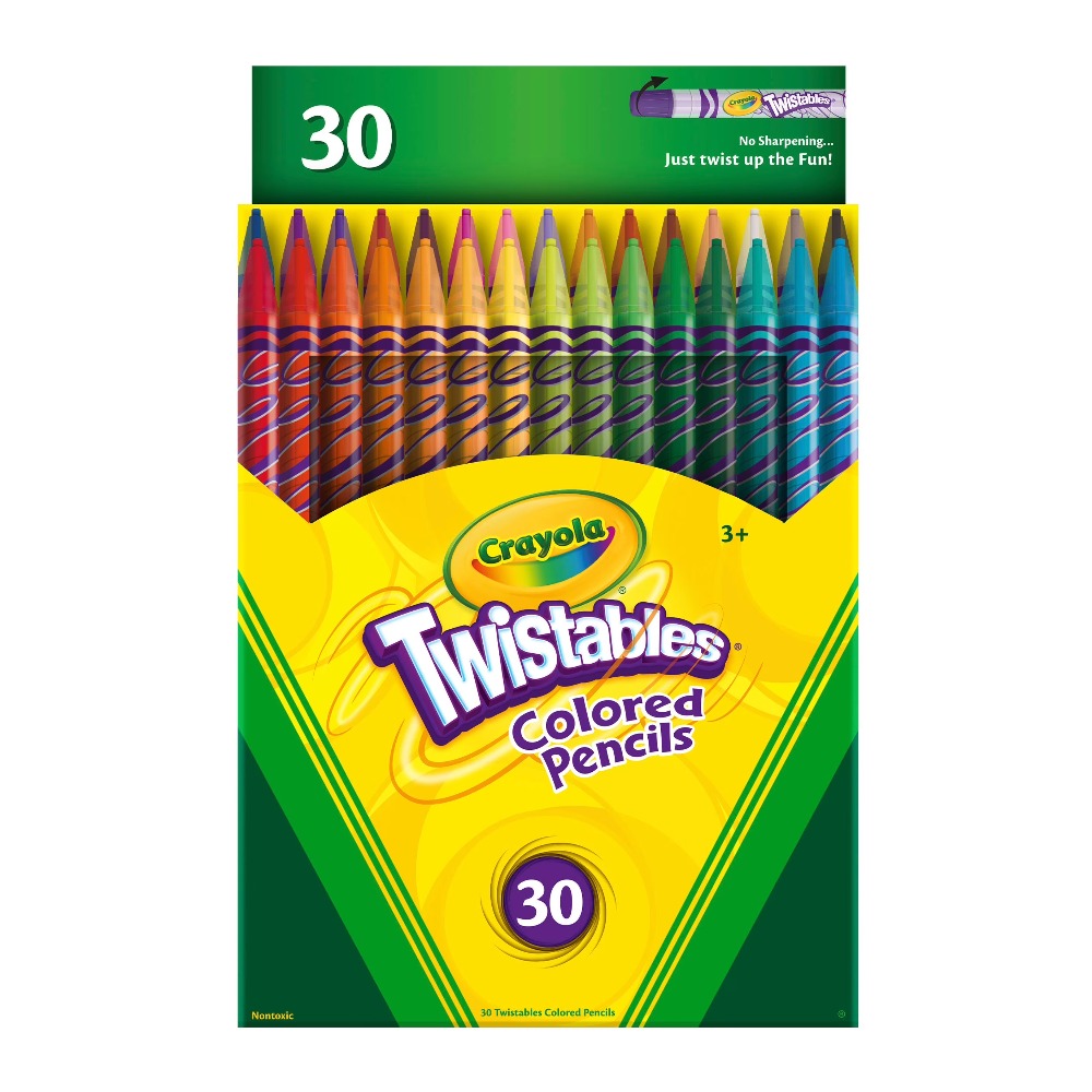 Art Craft For 3 Year Old - Twistable Colored Pencils Set of 30