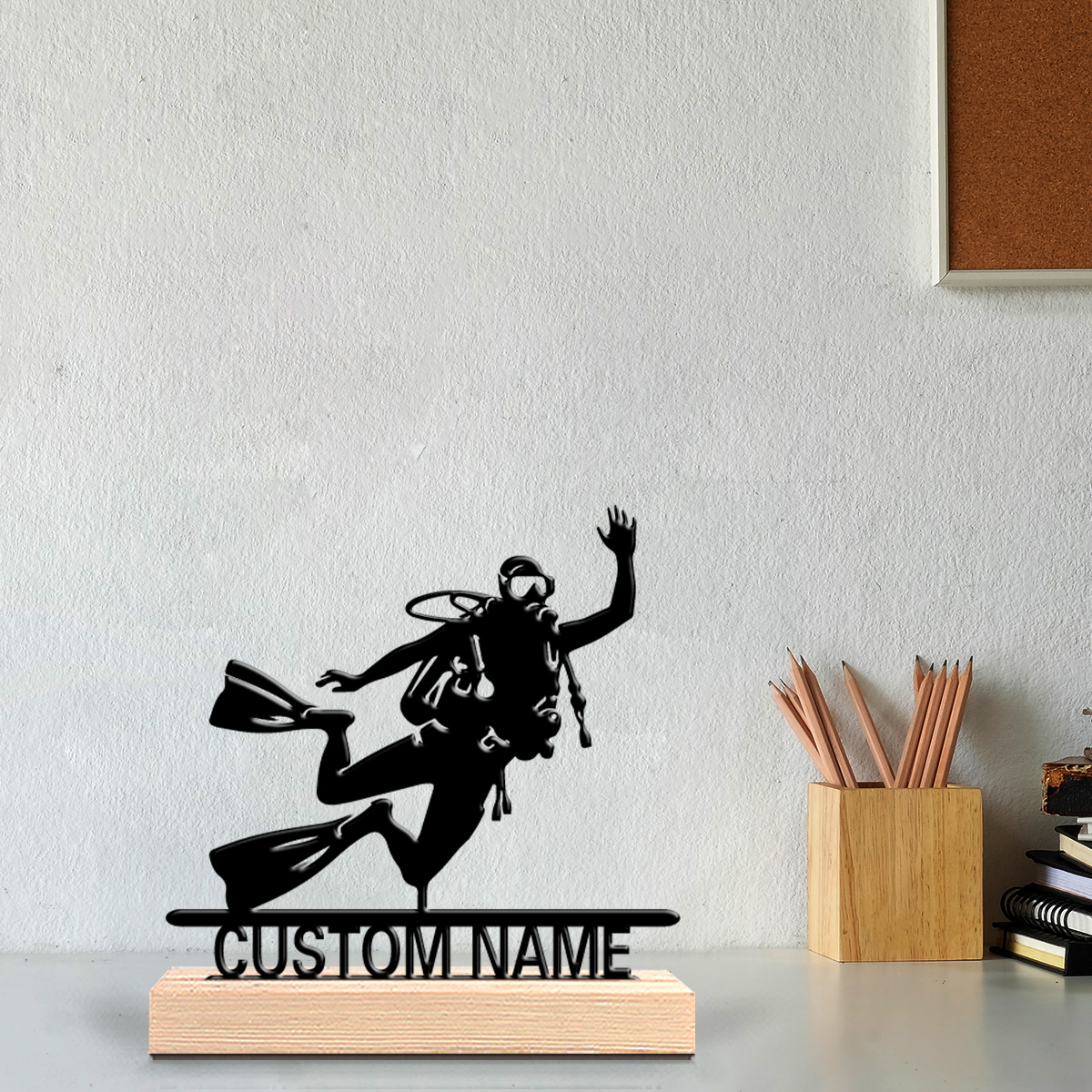 Art Craft Decoration - 1pc Modern Diver Customizable Letter Metal
