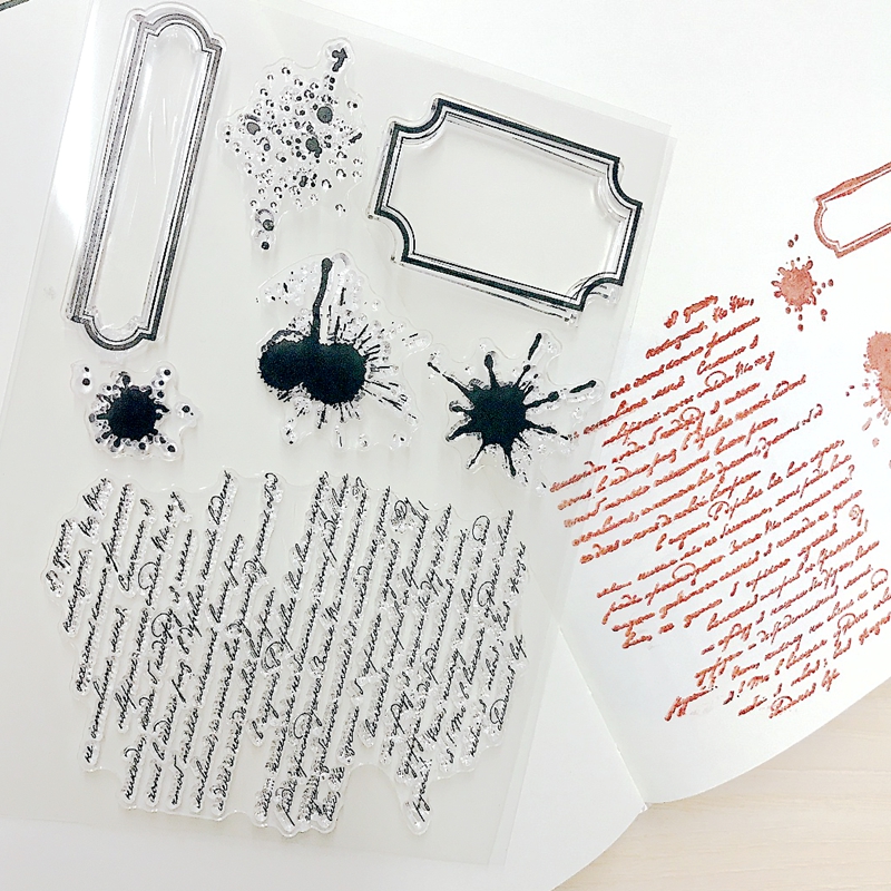Art Craft Background - Handwriting Drop Ink Mark Art Scrapbooking