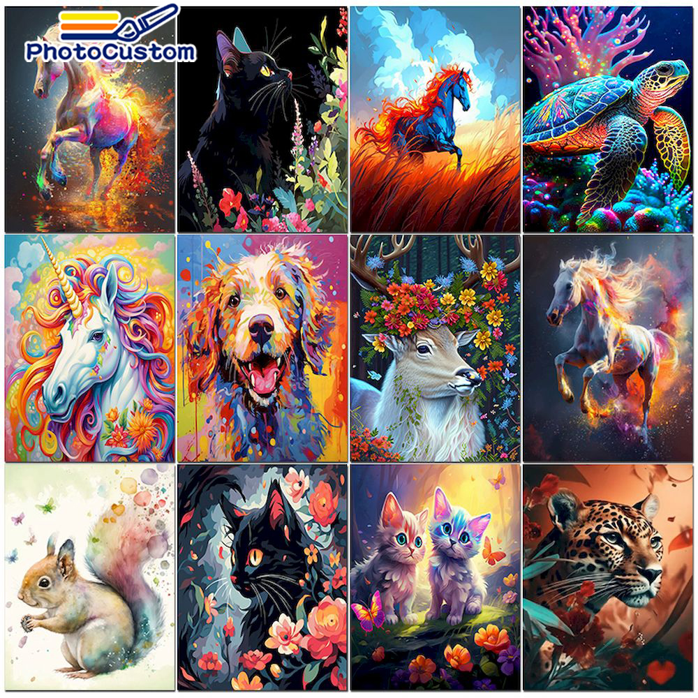 Art And Craft Numbers - PhotoCustom Diy Paint By Numbers For