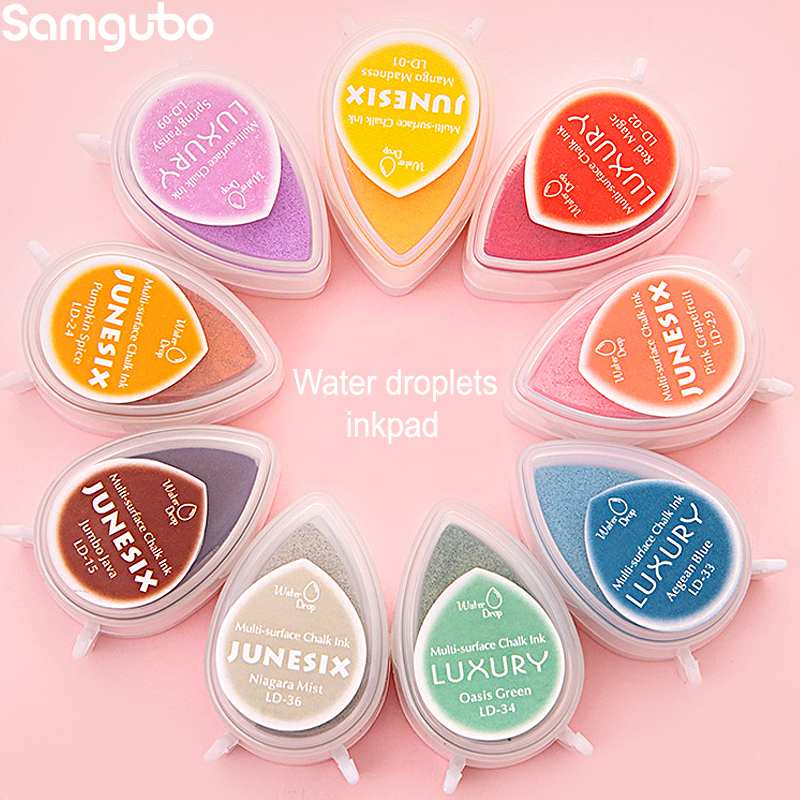 Rubber Stamp Blank - DIY Creative Water Drop Inkpad Set