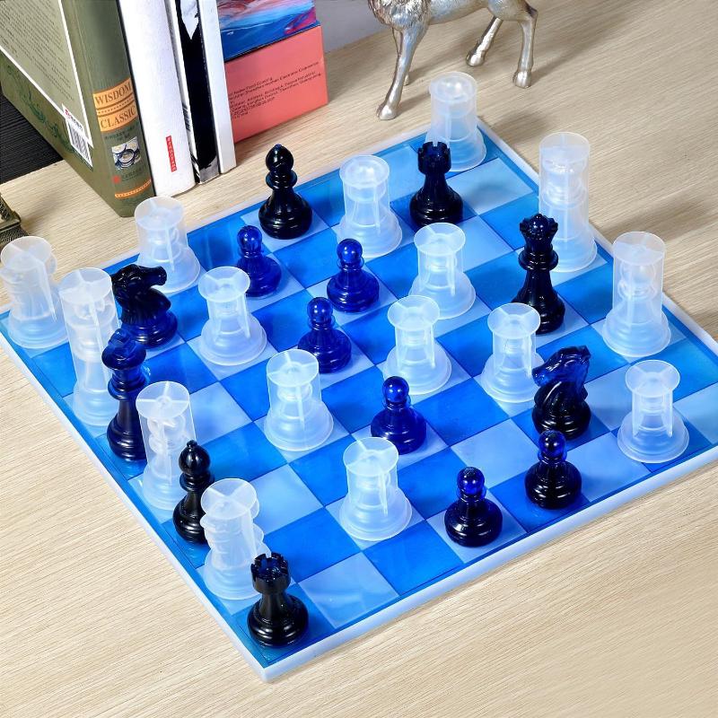 Resin Chess Set Mold With Ches - đánh giá và giá Art Craft Model