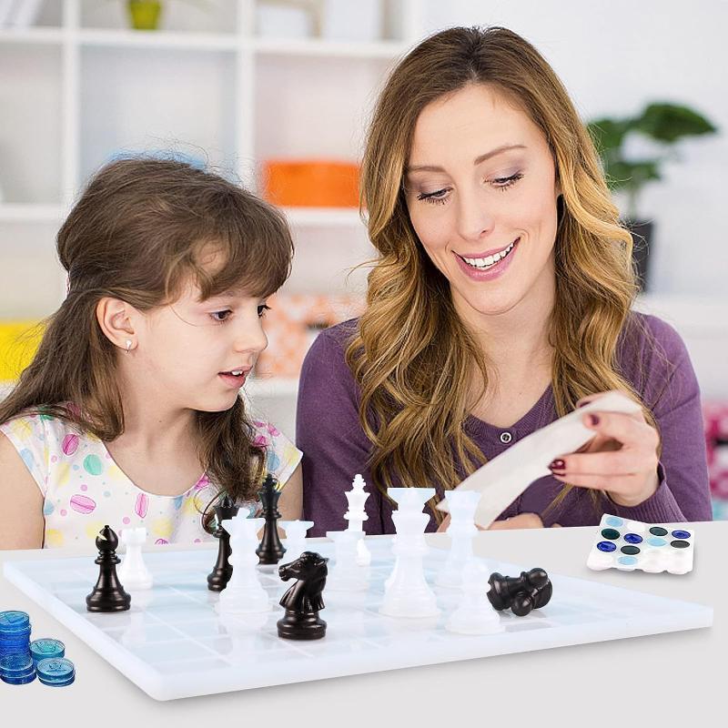Resin Chess Set Mold With Ches - đánh giá và giá Art Craft Model