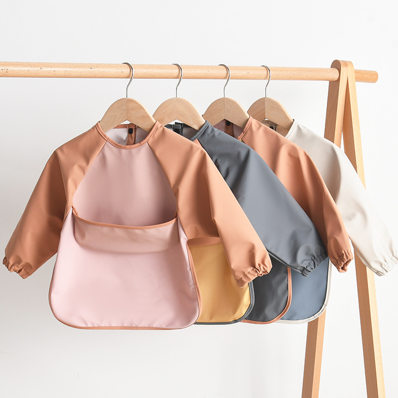 Kids Baby Long Sleeved PU Bibs - đánh giá và giá Art Craft For 3 Year Old