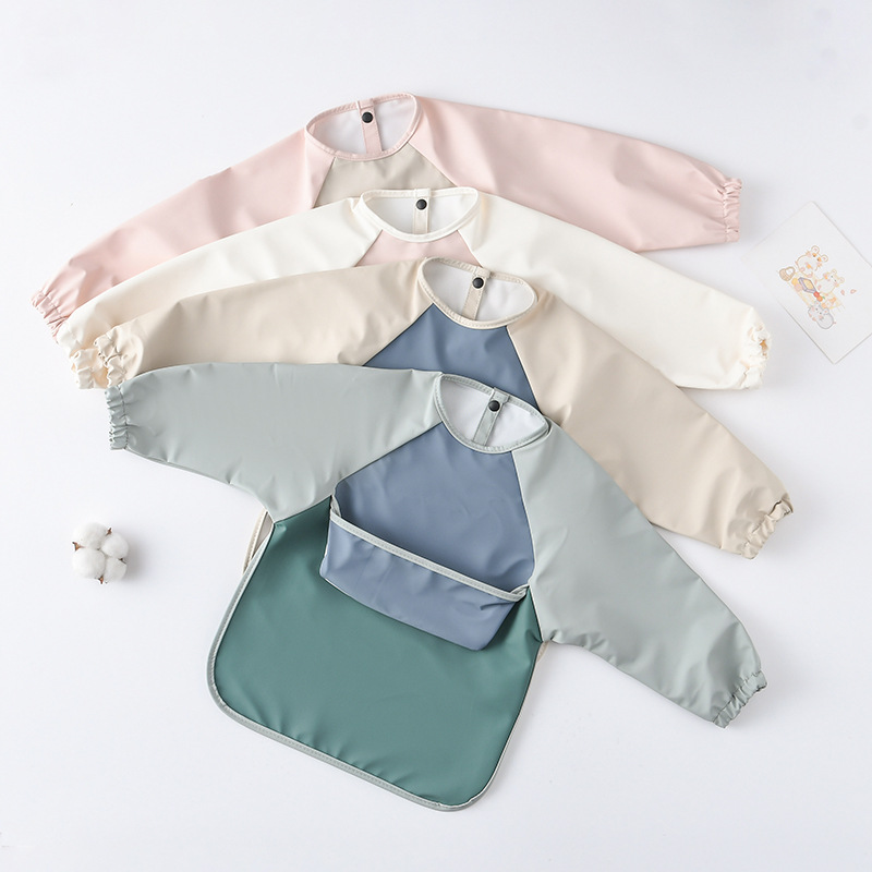 Kids Baby Long Sleeved PU Bibs - đánh giá và giá Art Craft For 3 Year Old