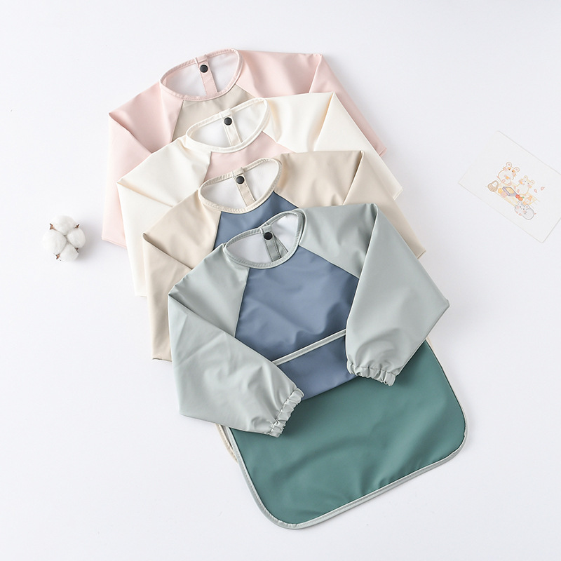 Kids Baby Long Sleeved PU Bibs - đánh giá và giá Art Craft For 3 Year Old