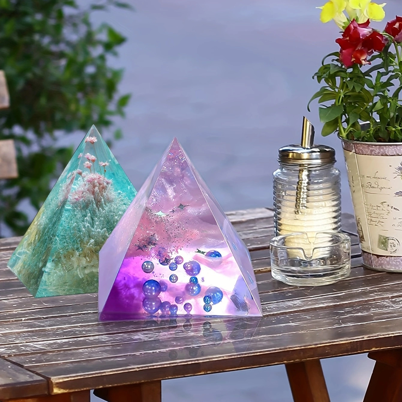 5pc - Pyramid Resin Molds of V - đánh giá và giá Art Craft Model