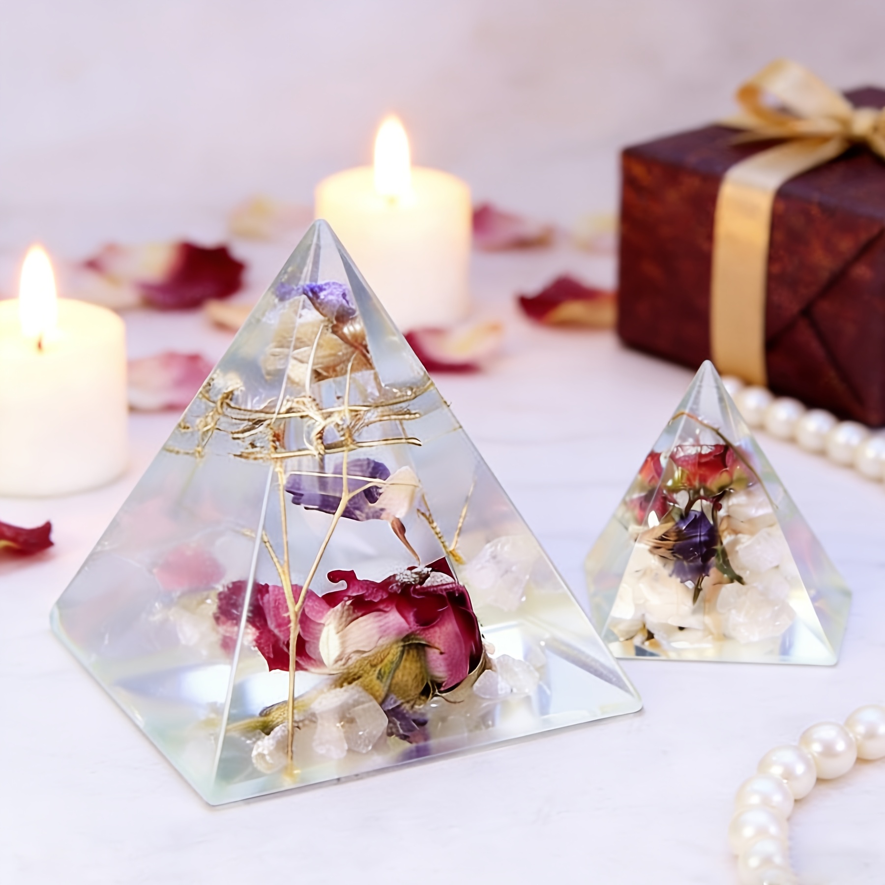 5pc - Pyramid Resin Molds of V - đánh giá và giá Art Craft Model