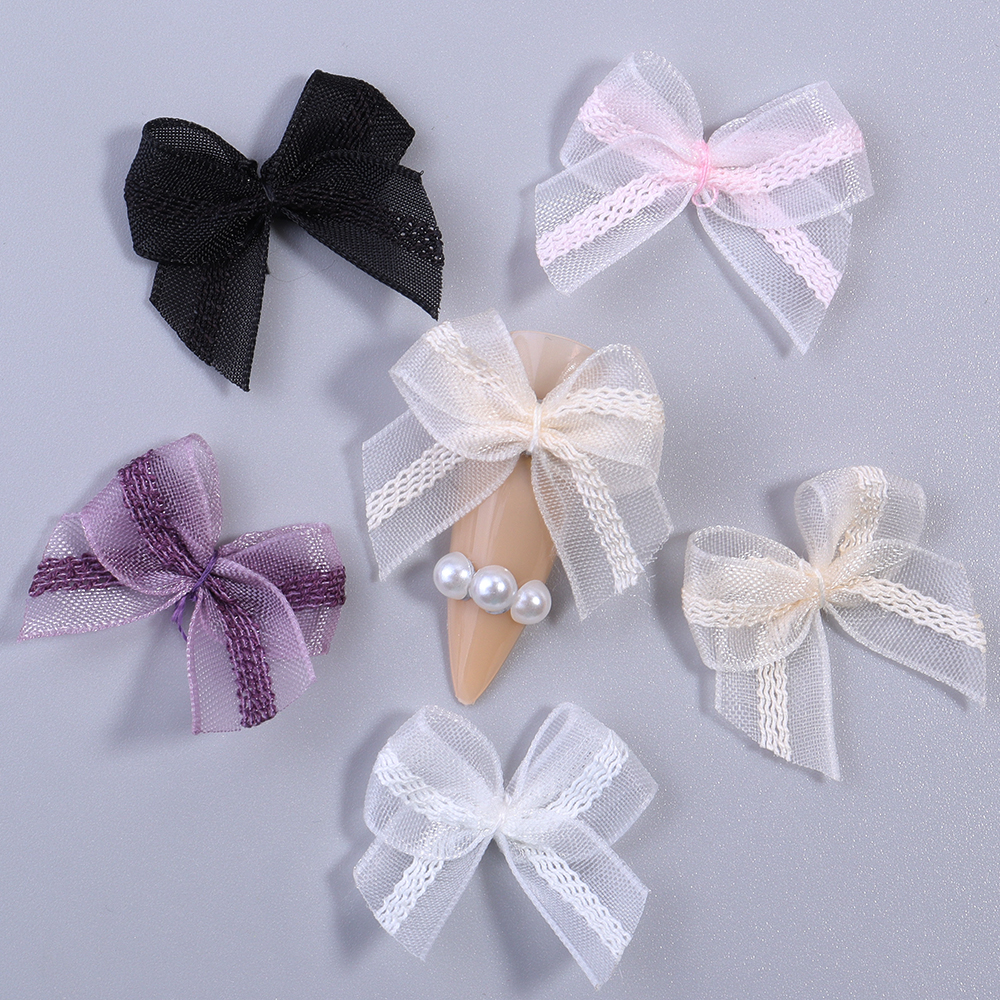 30pcs 2.5x2.5cm Mesh Ribbon Bo - đánh giá và giá Art Craft Decoration
