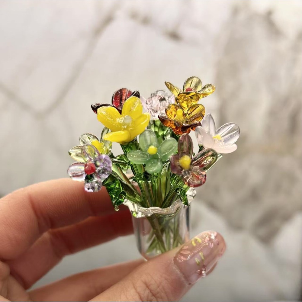 1 PC Handmade Glass Floral Bou - đánh giá và giá Art Craft Furniture