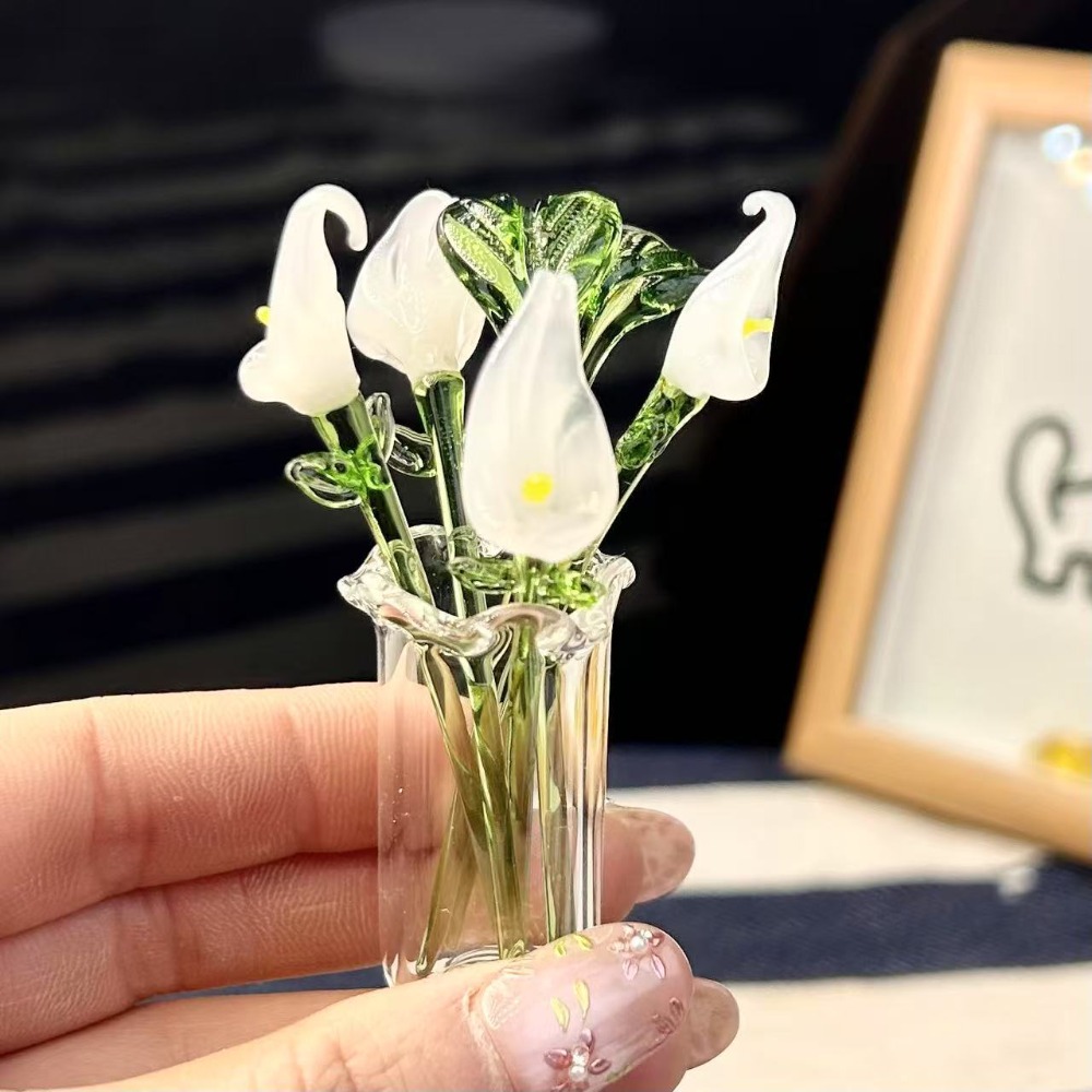 1 PC Handmade Glass Floral Bou - đánh giá và giá Art Craft Furniture