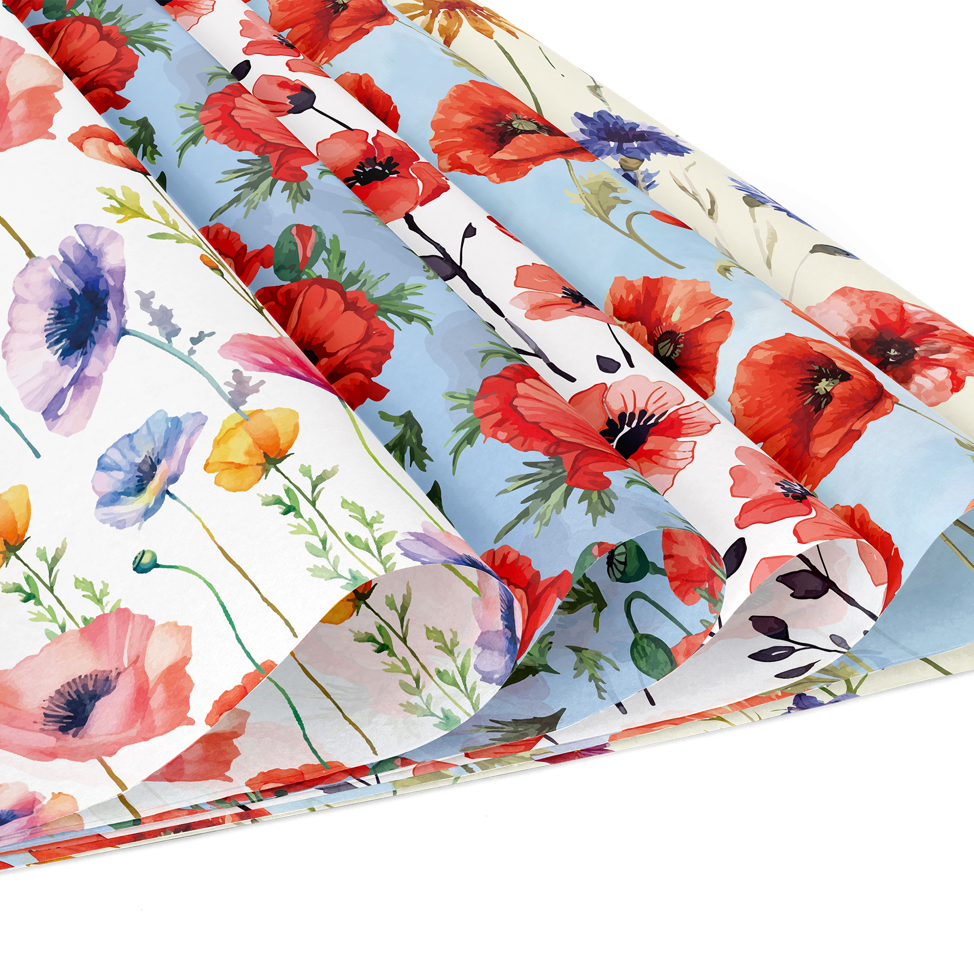 24pcs 30*30cm Poppy Red Flower - đánh giá và giá Art Craft Background