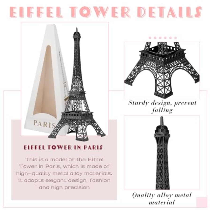 6 Pcs 15'' Eiffel Tower Statue - đánh giá và giá Art Craft Decoration