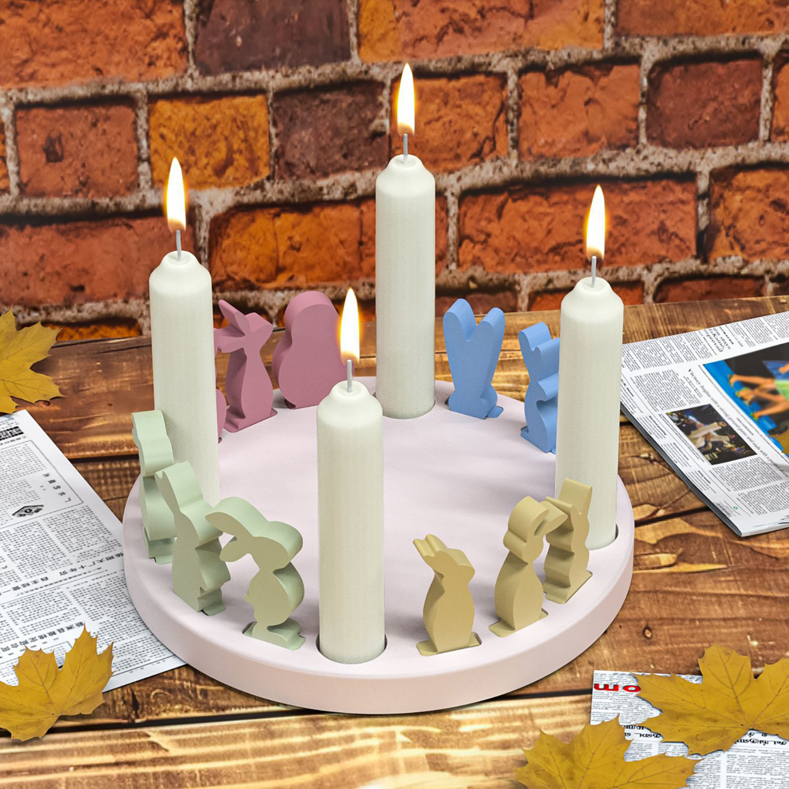 Hollow House Rabbit Candle Hol - đánh giá và giá Art Craft Easter