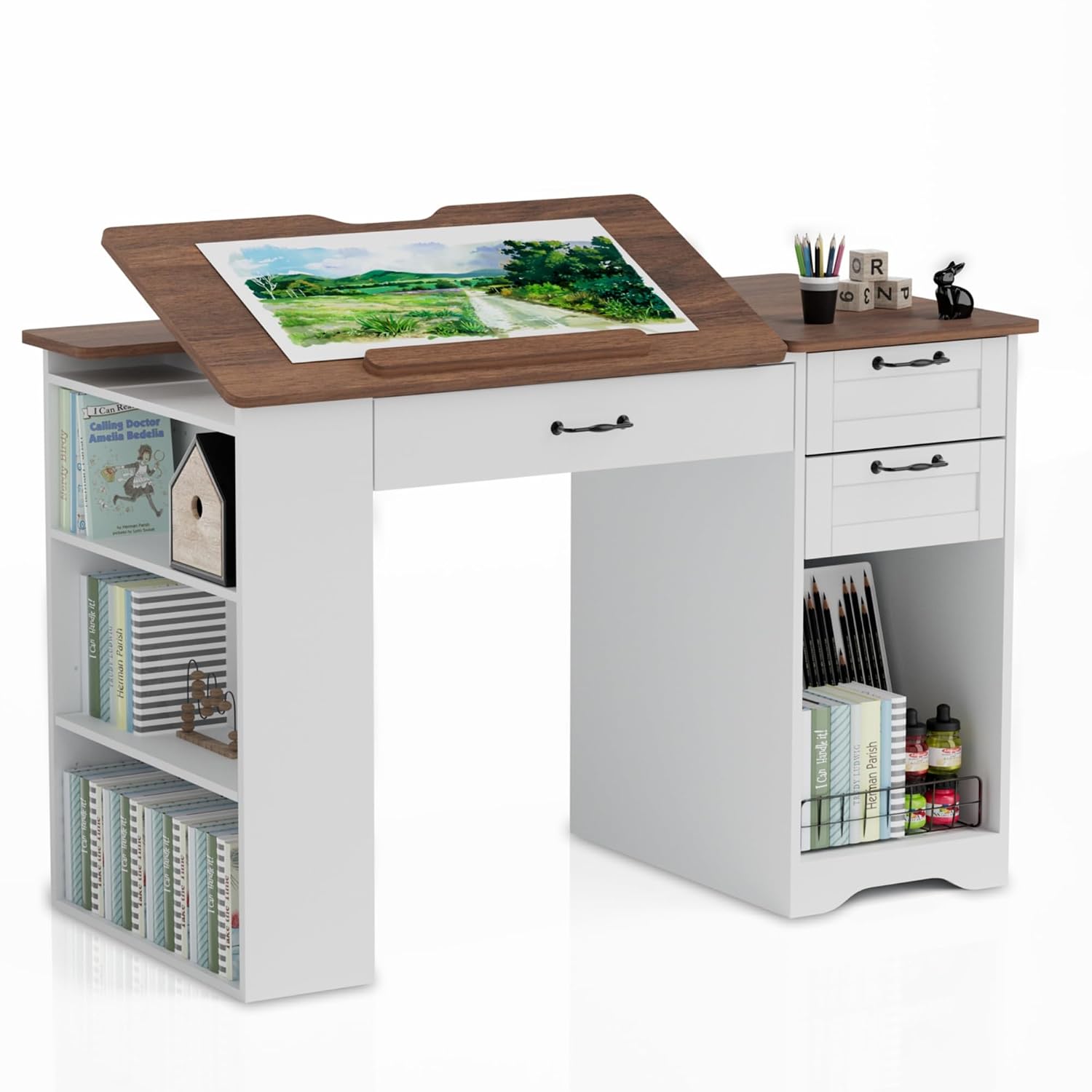 Drafting Table with Storage Ca - đánh giá và giá Art & Craft Paper Ideas For Kids