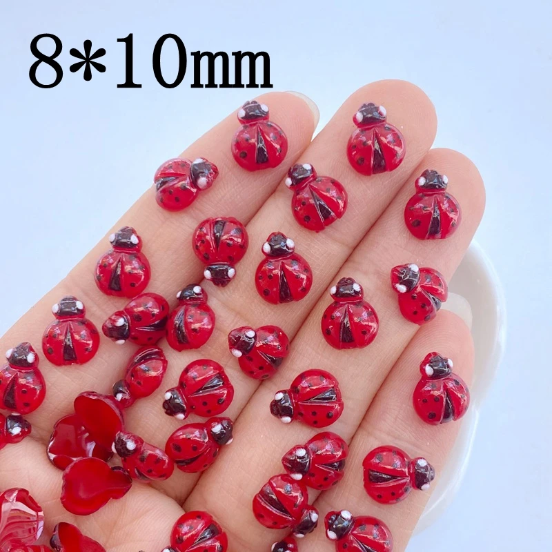50Pcs New nail art accessories - đánh giá và giá Art Craft Ladybug