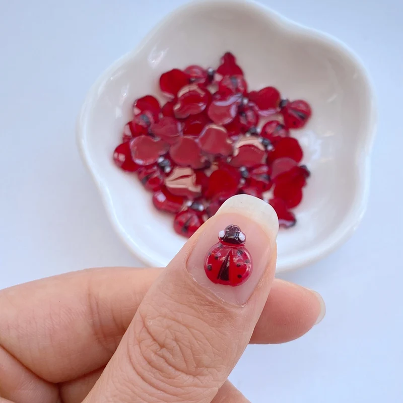 50Pcs New nail art accessories - đánh giá và giá Art Craft Ladybug