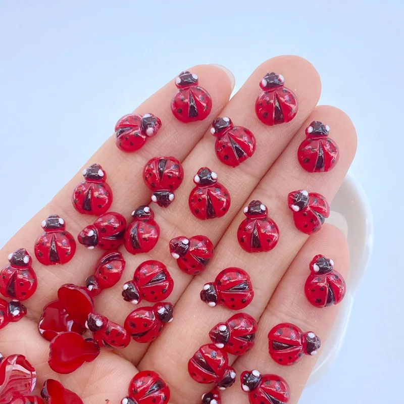 50Pcs New nail art accessories - đánh giá và giá Art Craft Ladybug