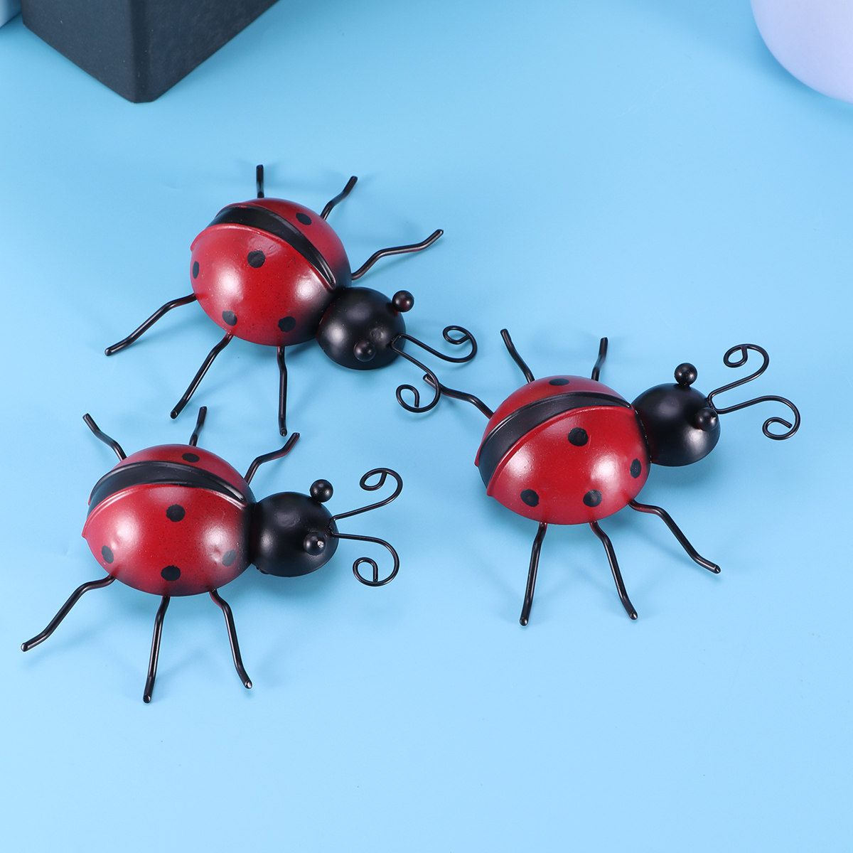 3Pcs Ladybug Wall Mounted Meta - đánh giá và giá Art Craft Ladybug