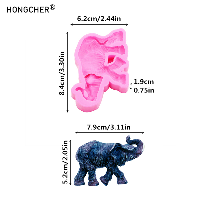 Elephant Silicone Molds Resin  - đánh giá và giá Art Craft Model