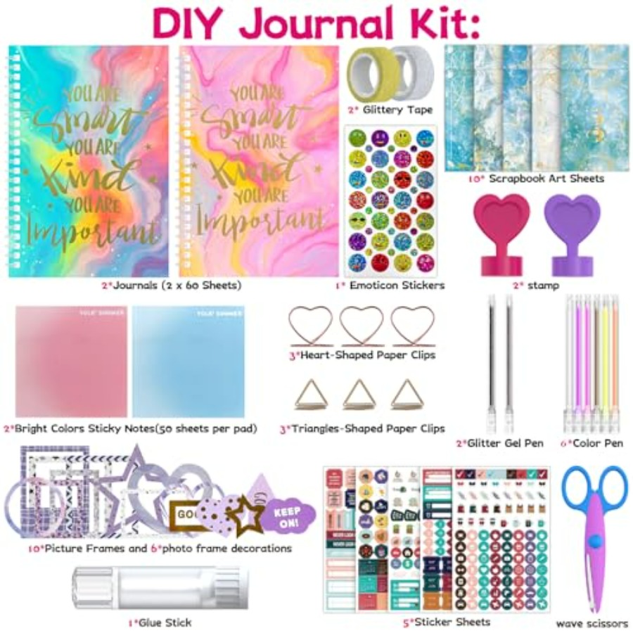 2-Pack DIY Journal Kit for Gir - đánh giá và giá Art Craft Ideas For Kids