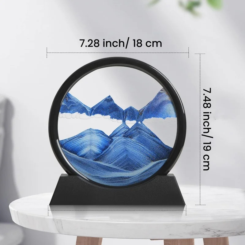 3D Hourglass Quicksand Moving  - đánh giá và giá Art Craft Mirror