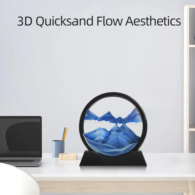 3D Hourglass Quicksand Moving  - đánh giá và giá Art Craft Mirror