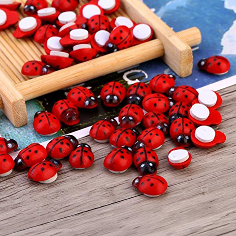100pcs Self-adhesive Mini Refr - đánh giá và giá Art Craft Ladybug