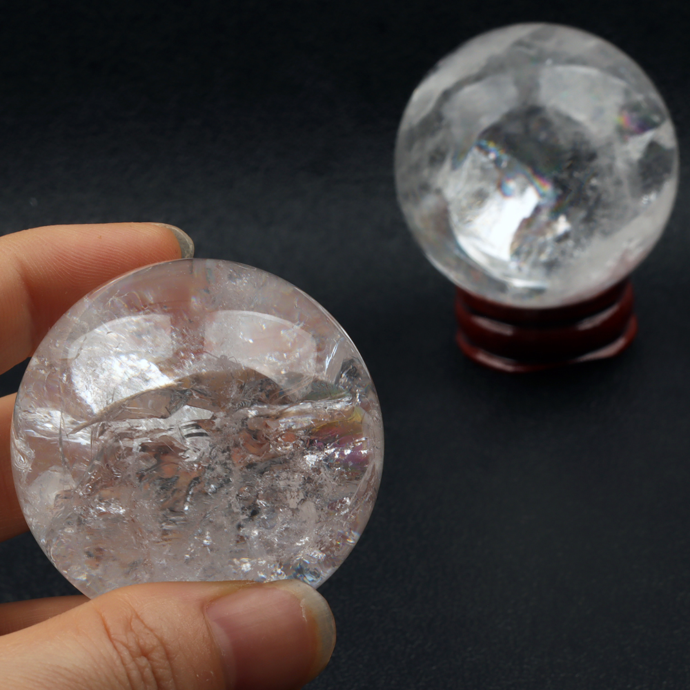 45 Mm A+ Rock Quartz Ball Hand - đánh giá và giá Art Craft Easter