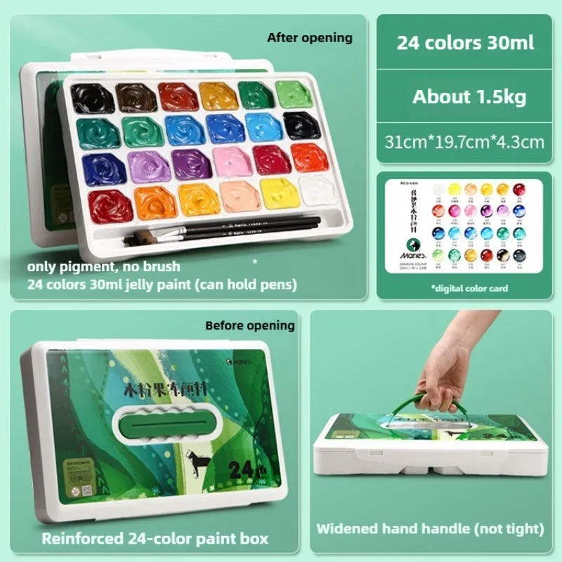 24Color Jelly Gouache Paint Se - đánh giá và giá Gouache Paint Set