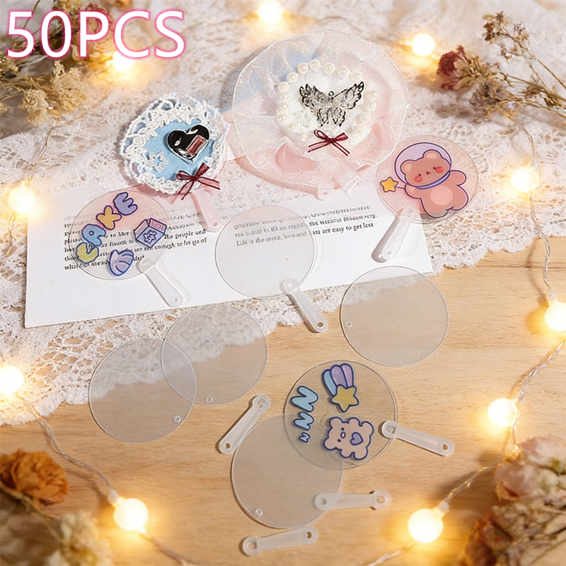 Mini Blank Fans, Transparent D - đánh giá và giá Art Craft Ideas For Kids