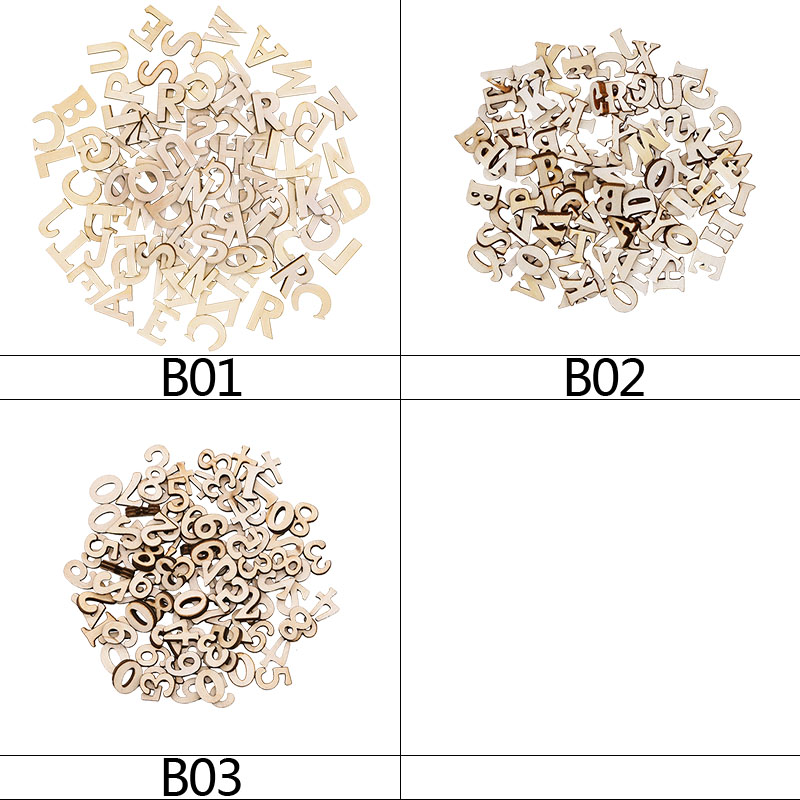 100pcs Wood English Alphabet D - đánh giá và giá Art And Craft Numbers
