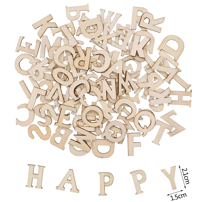 100pcs Wood English Alphabet D - đánh giá và giá Art And Craft Numbers