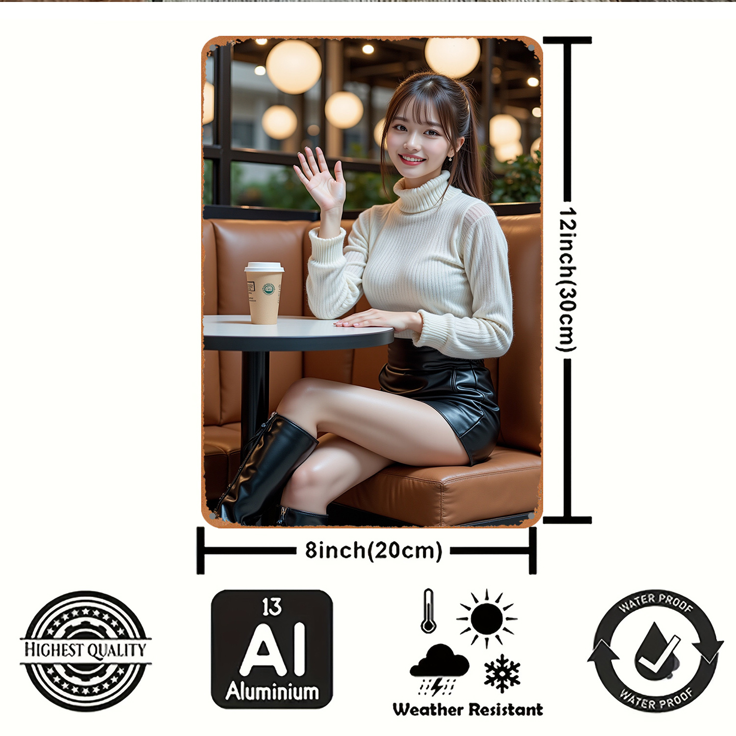 2D Retro Metal Sign, Modern Wo - đánh giá và giá Art Craft Club