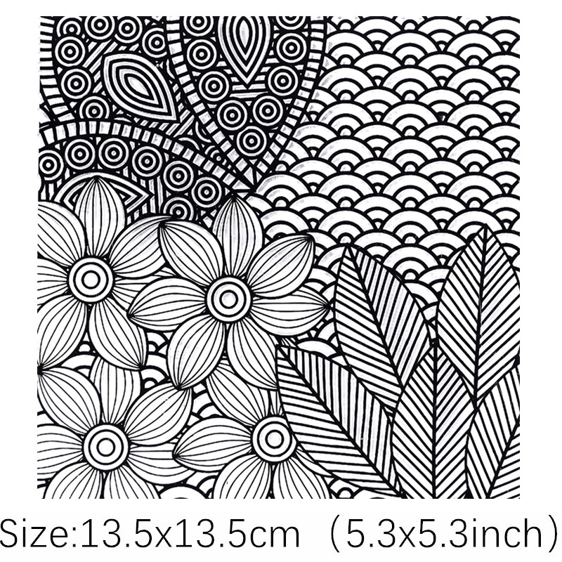 SNASAN Flowers Texture DIY Emb - đánh giá và giá Rubber Stamp Blank