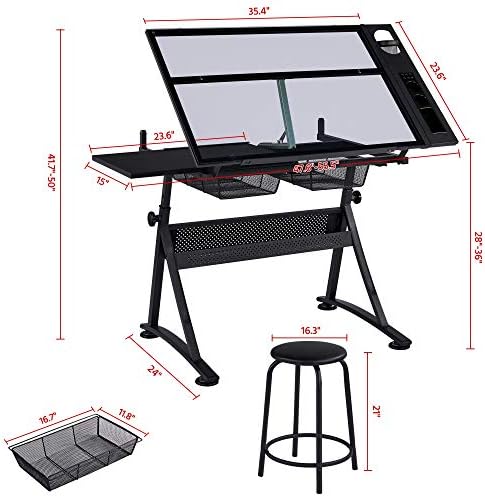 Drafting Table w/Stool Height  - đánh giá và giá Art & Craft Paper Ideas For Kids