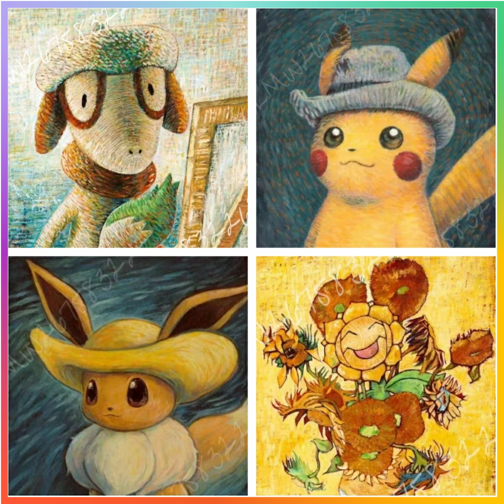 Van Gogh Museum Pokemon Anime  - đánh giá và giá Art Craft Museum
