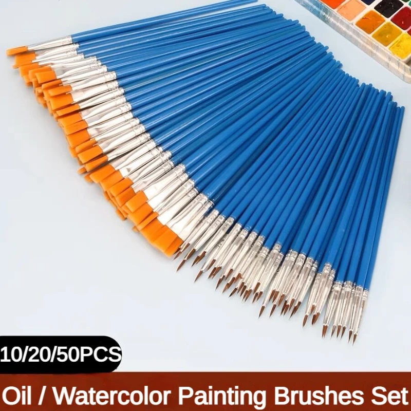 10/20/50 PCS Paint Brushes Set - đánh giá và giá Art Craft For 3 Year Old