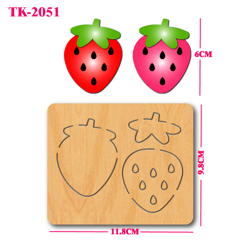 Strawberry wooden cutting mold - đánh giá và giá Art And Craft Exclusives