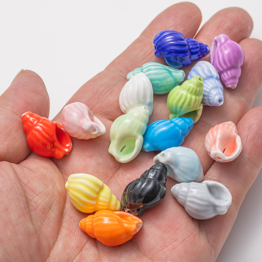 10Pcs Shell Sea Conch Ceramic  - đánh giá và giá Art Craft Accessories