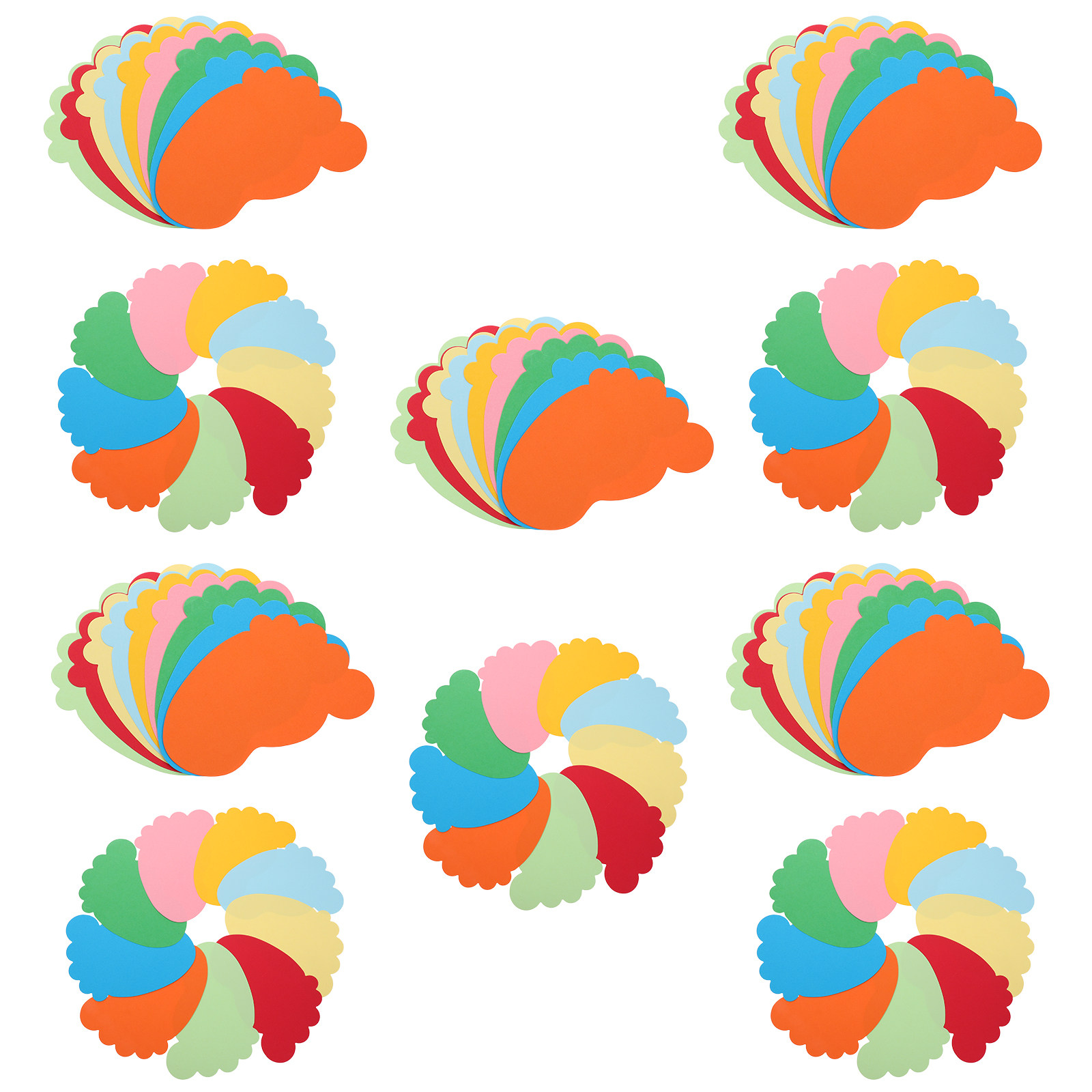 90Pcs Colorful Footprint Shape - đánh giá và giá Art Craft Decoration
