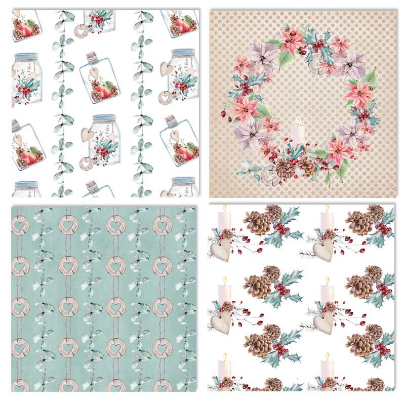 12 Sheets  christmas day Scrap - đánh giá và giá Art Craft Background