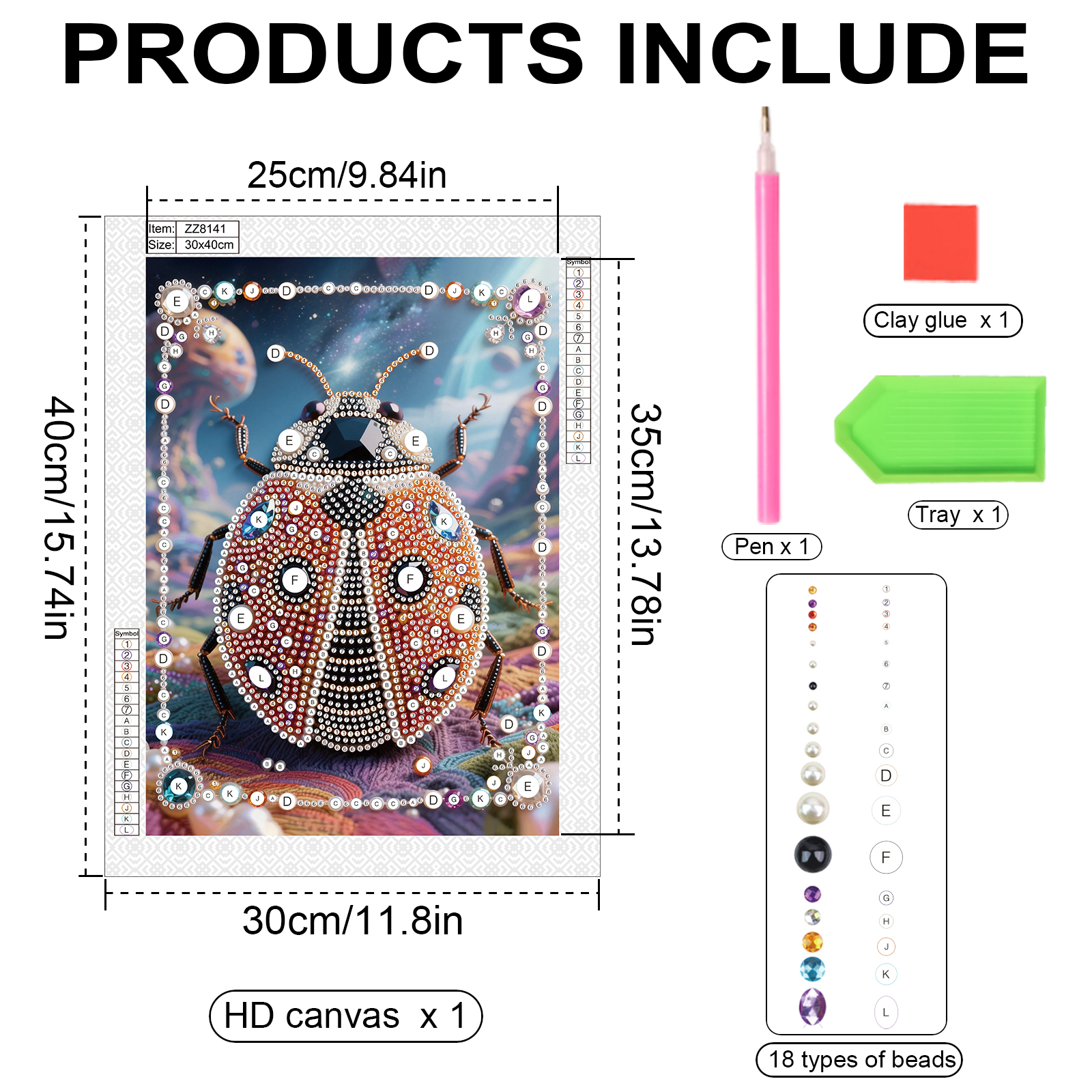 DIY Pearl Diamond Art Painting - đánh giá và giá Art Craft Ladybug