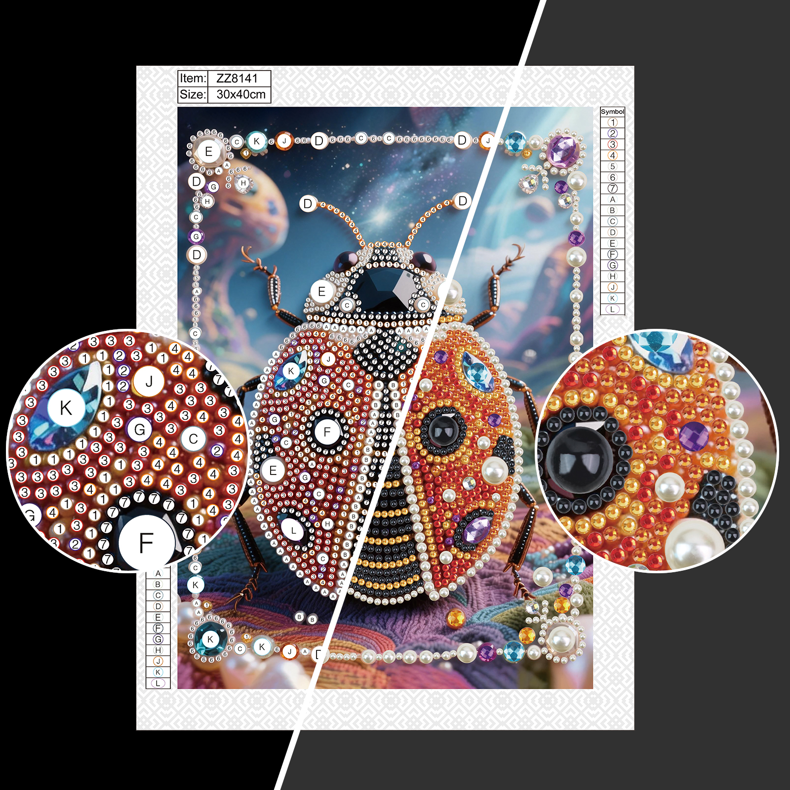 DIY Pearl Diamond Art Painting - đánh giá và giá Art Craft Ladybug